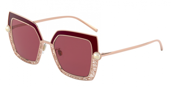 Eyes on Brickell: Dolce & Gabbana - 0DG2251H Pink Gold/Bordeaux
