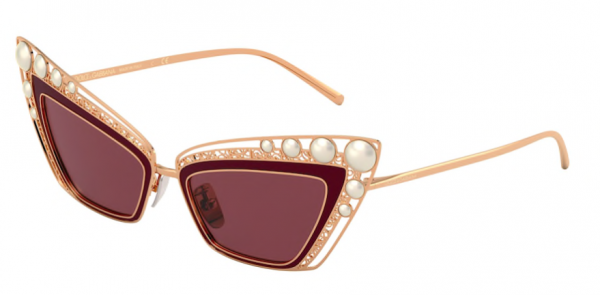 Eyes on Brickell: Dolce & Gabbana - 0DG2254H Pink Gold/Bordeaux
