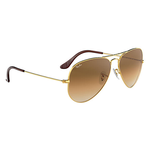 Eyes on Brickell: Buy RB3025 UNISEX 006 Aviator Gradient Gold Sunglasses