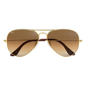 Eyes on Brickell: RB3025 UNISEX 006 Aviator Gradient Gold Sunglasses