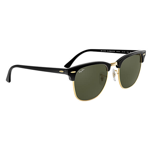 Eyes on Brickell: Rayban RB3016 UNISEX 018 Clubmaster Classic-Black Sunglasses
