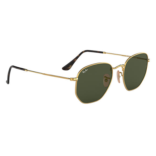 Eyes on Brickell: Ray-Ban Hexagonal Gold Frame Freen Lenses Sunglasses