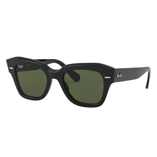 Eyes on Brickell: RB2186 UNISEX 013 State Street Black Sunglasses