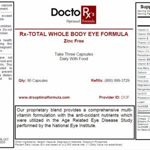 Eyes on Brickell: Doctor RX Total Whole Body Eye Formula